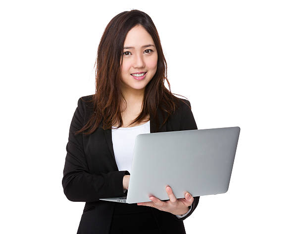 istock Businesswoman using a laptop 621268386