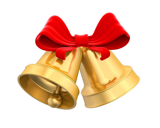 istock Golden Christmas Bells 621269032