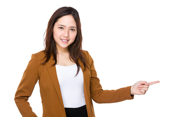 istock Businesswoman pointing 621269512