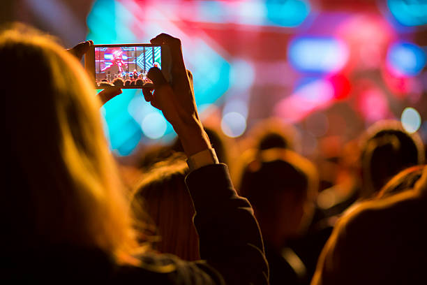 istock Night at Vrhniki music concert 621269604