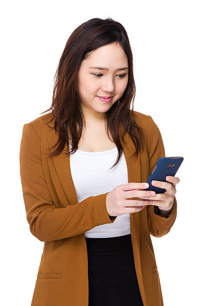 istock Businesswoman using a smartphone 621269730