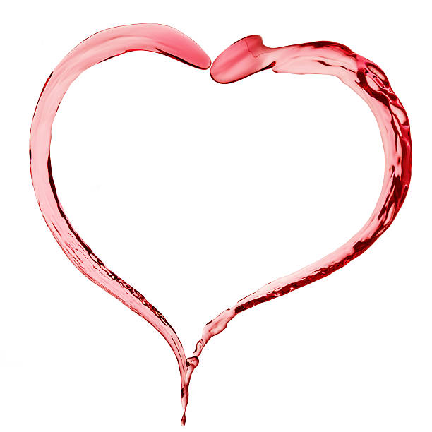 istock wine splash in shape of heart on white background 621270260
