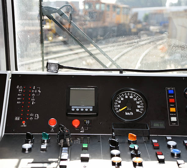 istock Locomotive cockpit 621271698