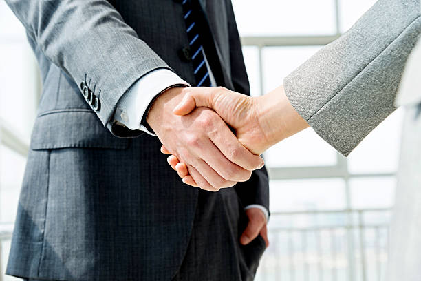 istock Closeup of business handshake 621272498