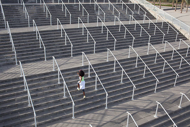 istock Woman stairs exercising. 621275136