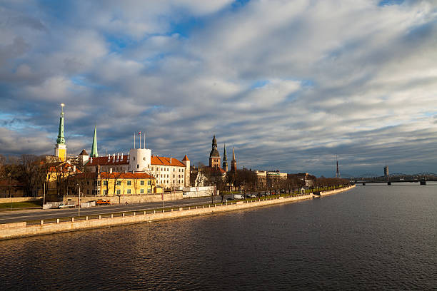 View of Riga castle stock photo