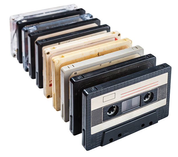 istock Old Cassette tapes isolated on white 621351960