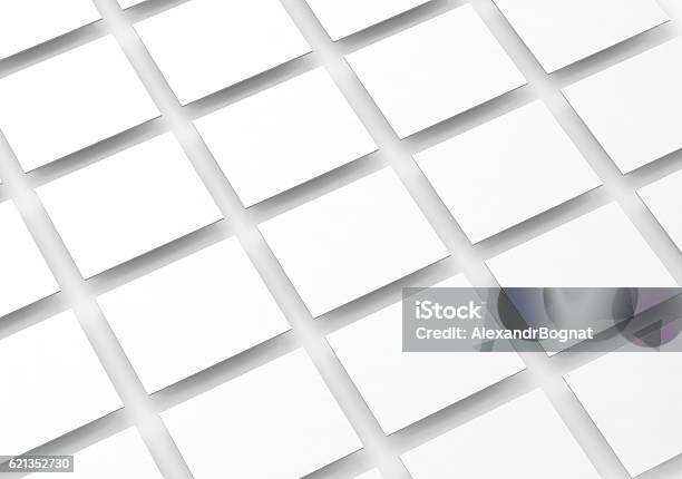 Blank White Rectangles Field For Web Site Design Mockup Stock Photo - Download Image Now