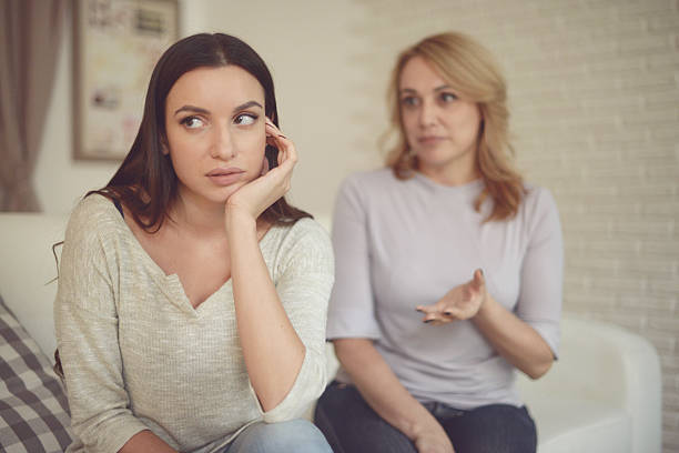 istock mom and daughter,Conflict 621353258