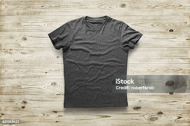Shirt Stock Photo - Download Image Now - T-Shirt, Template, Gray Color