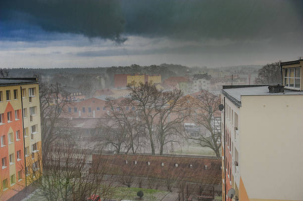 istock Heavy rain in the city 621356290