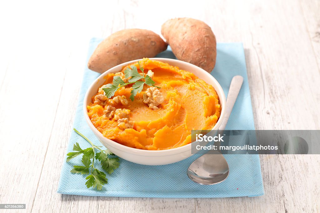 mashed sweet potato Sweet Potato Stock Photo