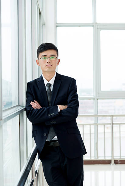 istock Young businessman in modern office 621356718