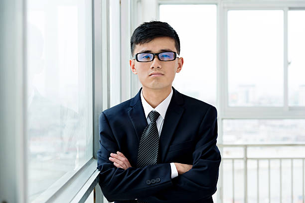 istock Young businessman in modern office 621356812