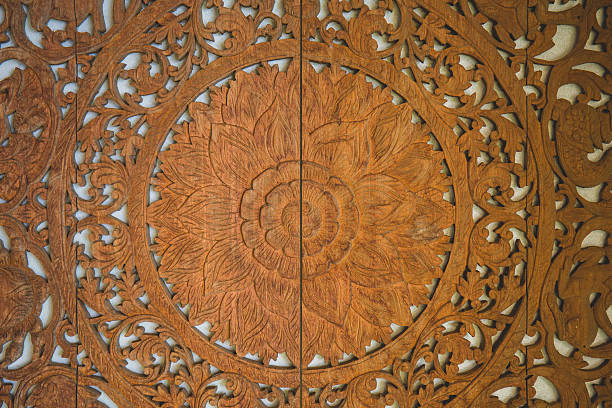 istock Wallpaper, wood carving 621356948