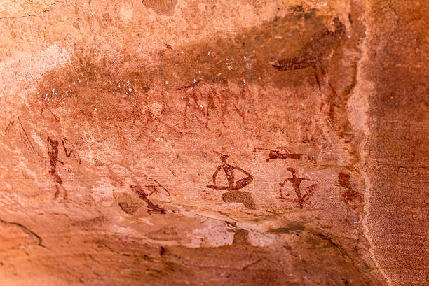istock Prehistoric rock engravings at Twyfelfontein, Namibia 621357634
