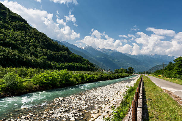 Valtellina Trail (Lombardy, Italy) near Tirano