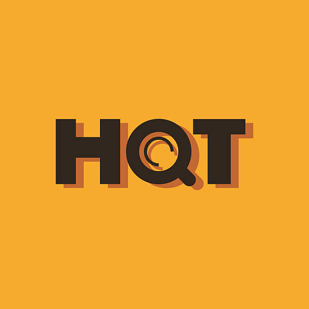 Logo word Hot. vector art illustration