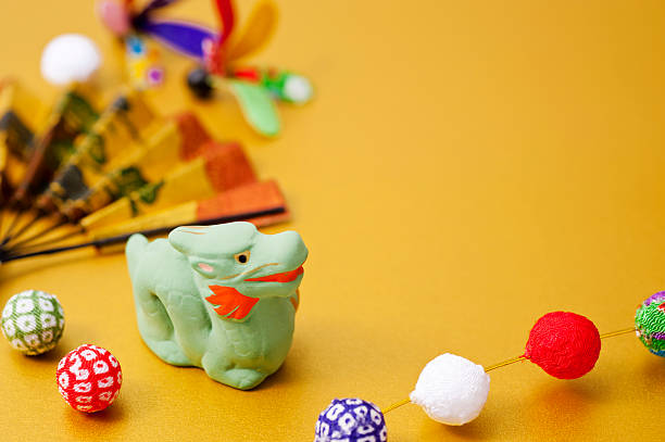 istock New Year decorations and dragon zodiac figurine 621360790