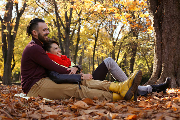 istock Couple in the park. 621364418