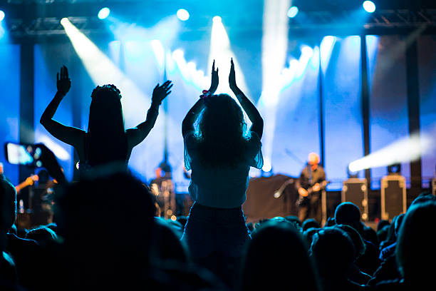 istock Night at Vrhniki music concert 621365128