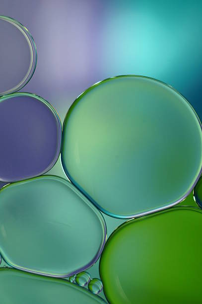 istock Oil and Water - blue and green (395) 621368074