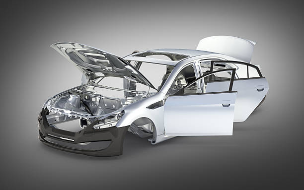 istock body car with no wheel on grey gradient background 3d 621369850