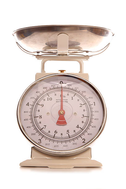 istock Cream vintage style cooking scales 621369990