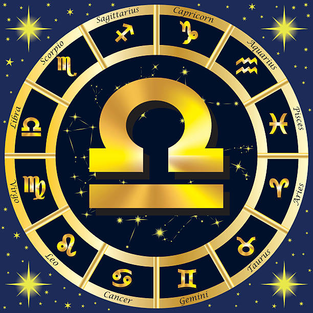 istock Zodiac Signs, Zodiac constellations. Sign of Libra. 621373420