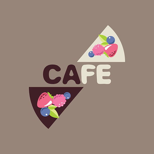 Logo for cafe. vector art illustration