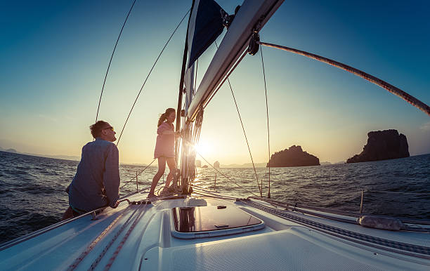 ヨット  - cable winch sailing yacht sport ストックフォトと画像