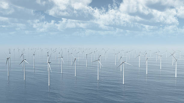 istock Masses of wind turbines 621375110