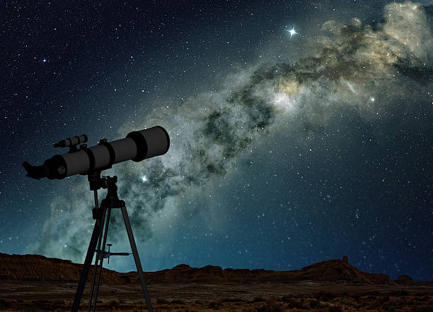 istock telescope pointing to the Milky Way 621375388