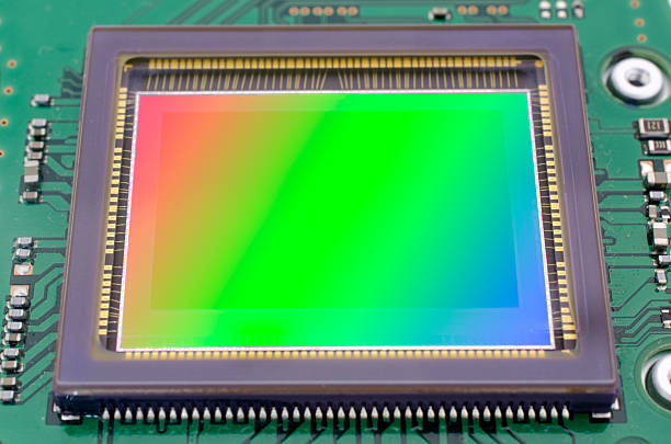 el sensor de imagen digital de la cámara dslr - single lense reflex fotografías e imágenes de stock