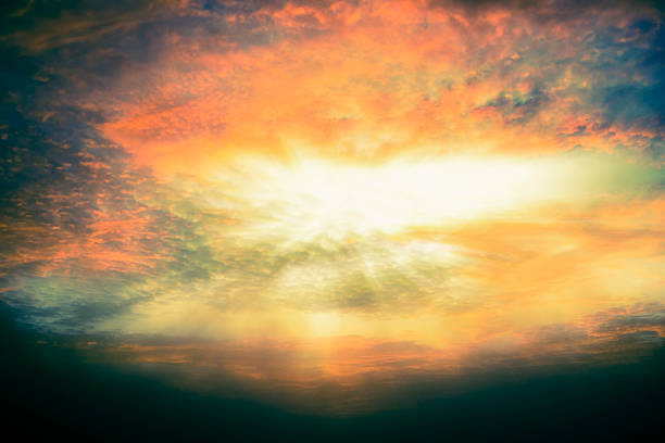 istock The bright rays of the sun  shining from abstract saturated 621376578