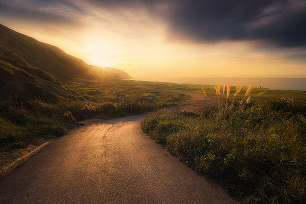 istock Road down to Azkorri beach 621376998