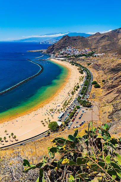 istock Famous beach and ocean lagoon Playa de las Teresitas 621377158