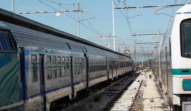 istock Two Parked Train At Milan Rail Station In Italy 621377192