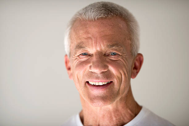 istock Studio portrait of a senior male 621378306