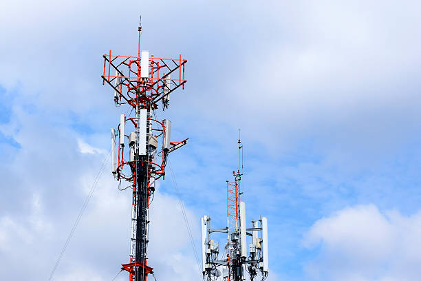 istock antenna tower building with the blue sky 621380084