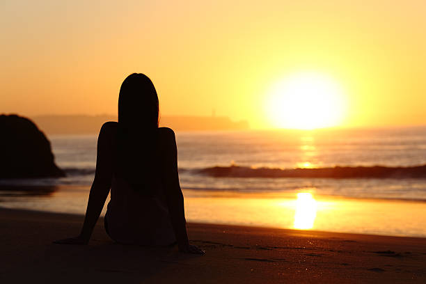 Girl watching the sunset | Free Stock Image - Barnimages