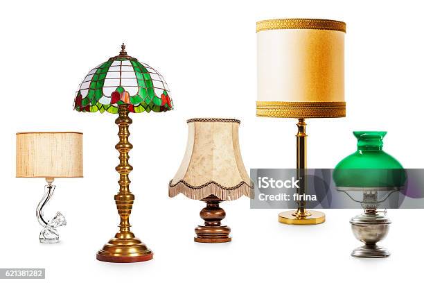 In hoeveelheid magnetron stortbui Vintage Lamps Stock Photo - Download Image Now - Electric Lamp, Retro  Style, Antique - iStock