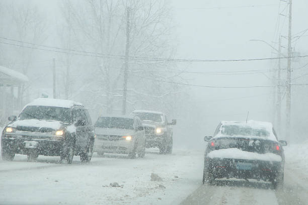 istock Cars on a Snowy Day 621381444