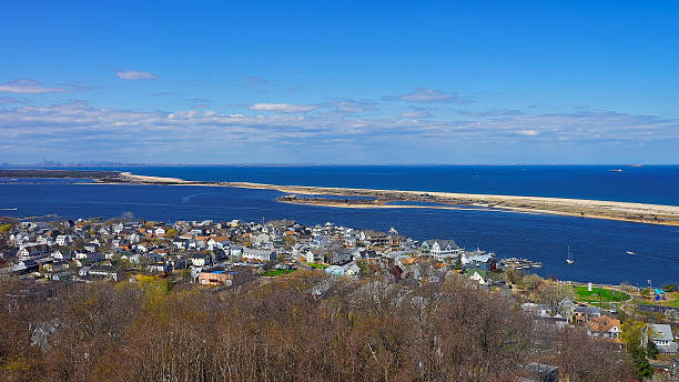 istock Houses and Atlantic Ocean at Sandy Hook 621383774