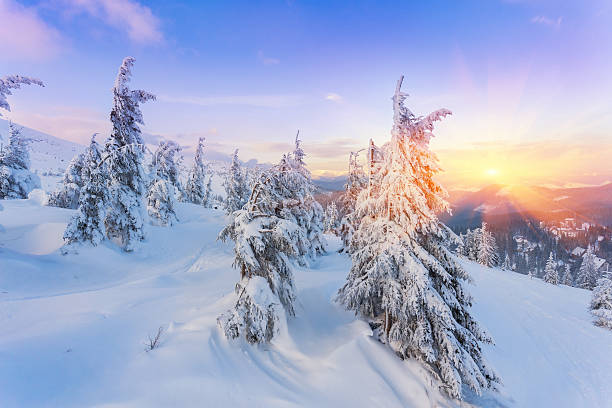 istock majestic sunset in the winter mountains 621384124