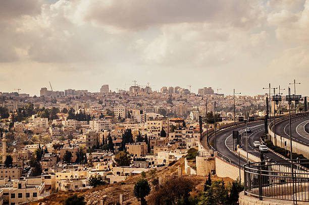 Jerusalem old city aerial view
