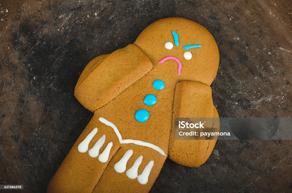 Angry Gingerbread Mask Angry Gingerbread Man Stock Photo - Download Image Now - Anger, Cookie ...
