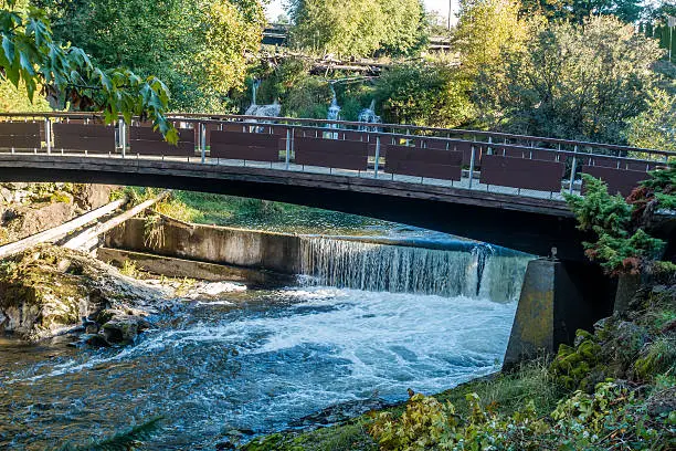 Photo of Tumwater Falls With Bridge 2