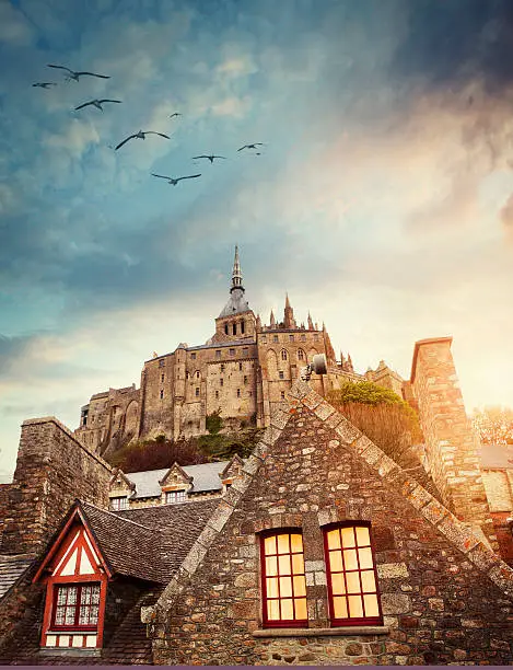 Mont Saint-Michel monastery in France