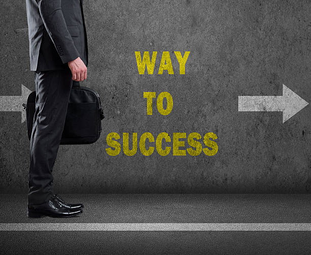 istock Businessman moving to achieve success 621391496
